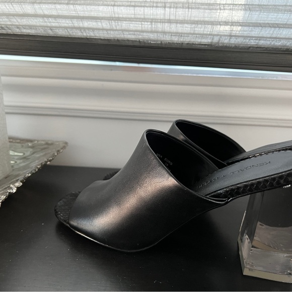 Kendall & Kylie Brand New Heels Sandals in Black leather size 7 - Picture 2 of 7